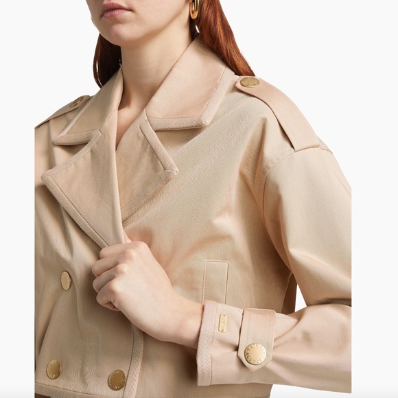 L'AGENCE  Kento Cotton Crop Trench Jacket - Picture 5 of 6